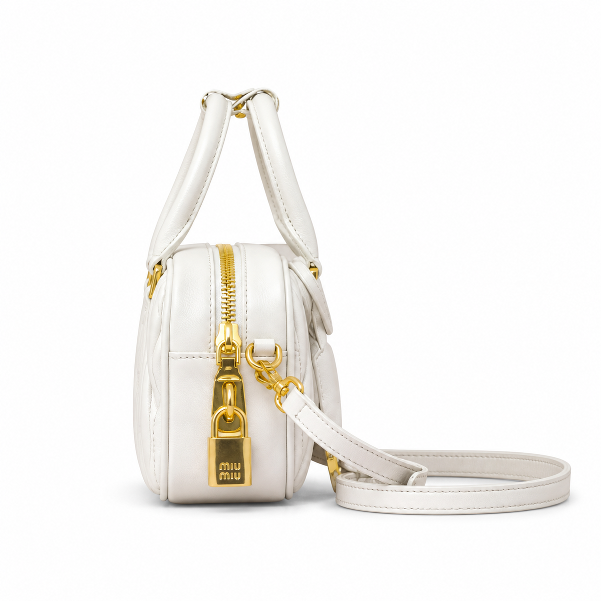 Miu Miu Small Leather Crossbody Bag 19cm