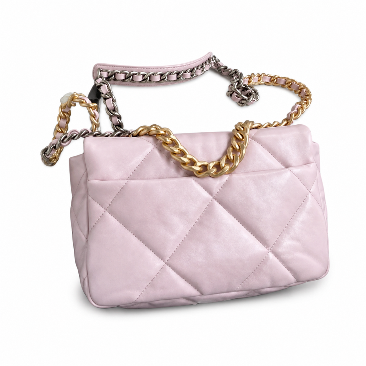 Chanel Classic Quilted Flap Bag | CC Turn-Lock Gold Hardware Leather Chain — 26cm