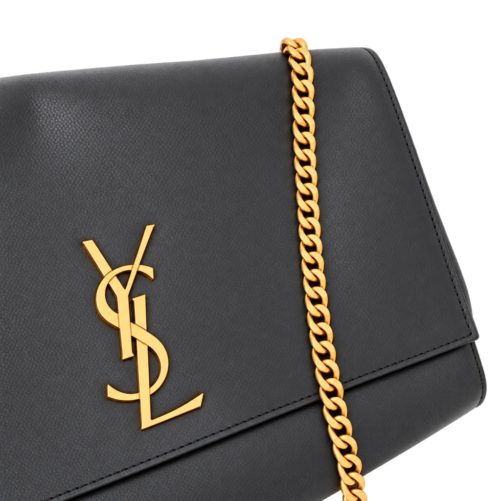 Saint Laurent YSL Kate Large Chain Bag – Black Gold