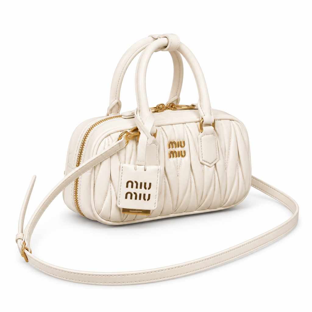 Miu Miu Matelassé Leather Evening Crossbody Bag
