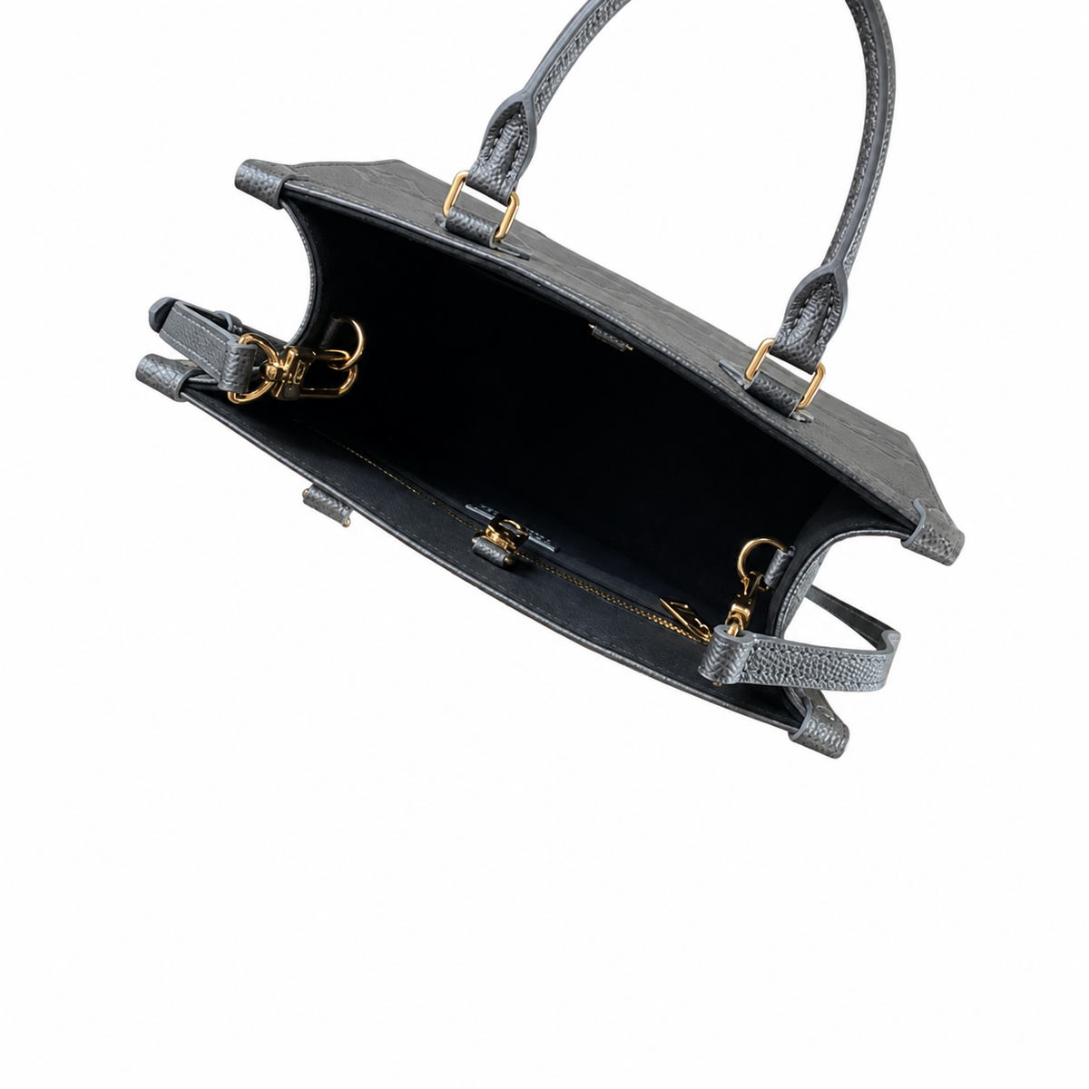 Louis Vuitton Pochette Métis East West — Argent Metallic Giant Empreinte & Wrist Strap