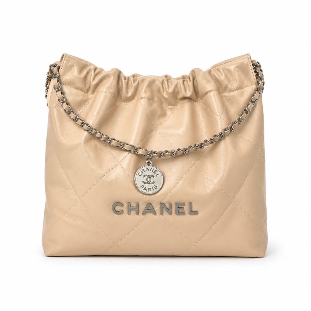 Chanel Classic Quilted Large Tote Bag | CC Hardware Leather Chain Strap — 35x37cm