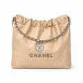 Chanel Classic Quilted Large Tote Bag | CC Hardware Leather Chain Strap — 35x37cm