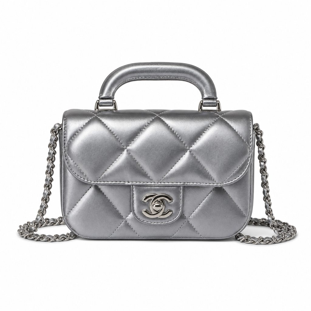 Chanel Diamond-Quilted Camera Bag Chain Crossbody