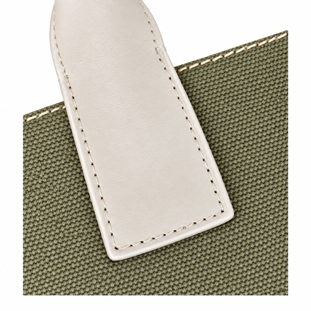 Saint Laurent Rive Gauche Tote – Khaki Cream
