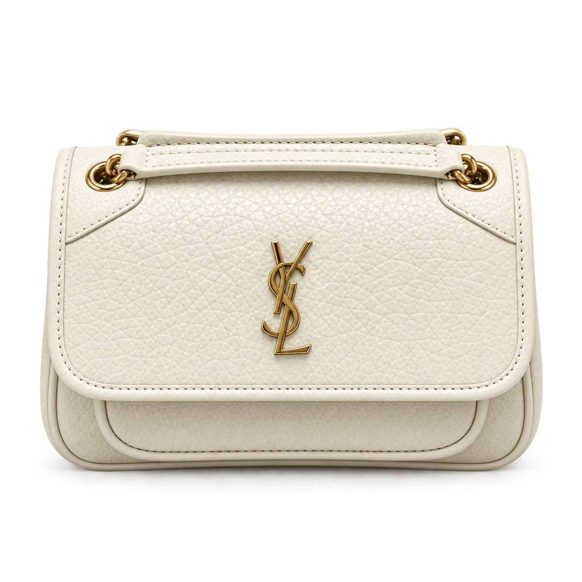 Saint Laurent Niki Medium Top Handle Bag in Crème