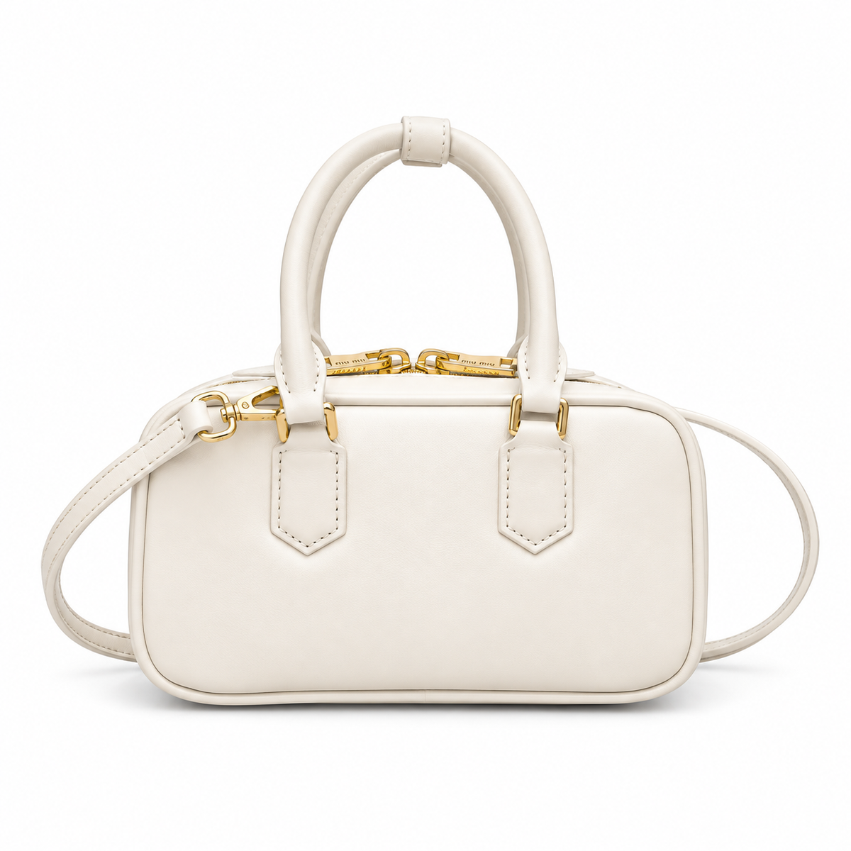 Miu Miu Convertible Leather Shoulder Bag 19×10×5 cm