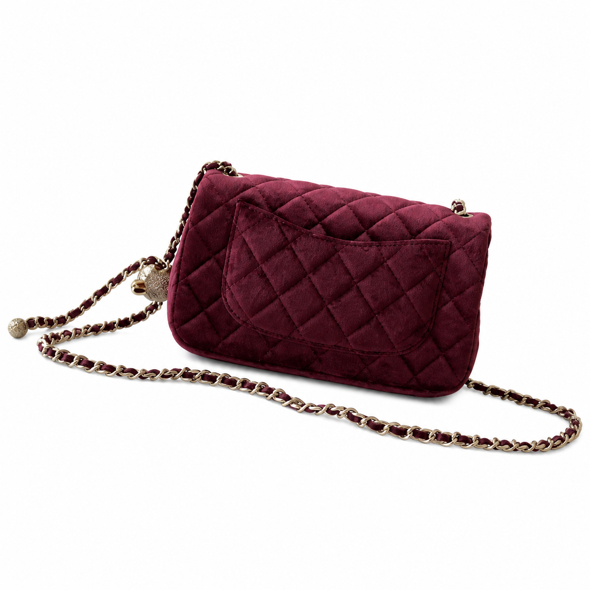 Chanel Classic Quilted Flap Bag | CC Turn-Lock Leather Chain Strap — 13x20cm