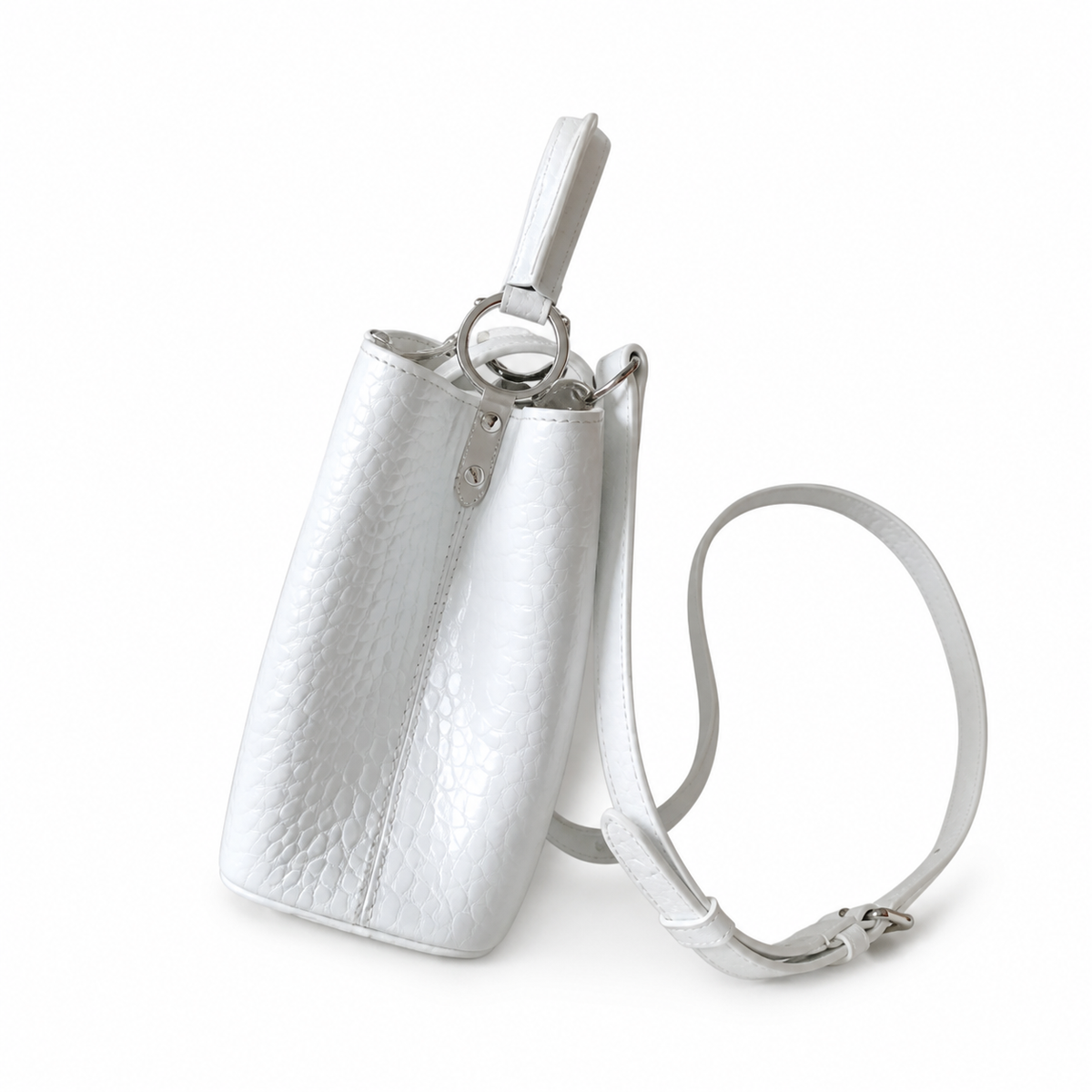 Louis Vuitton Capucines BB – White Crocodile Leather