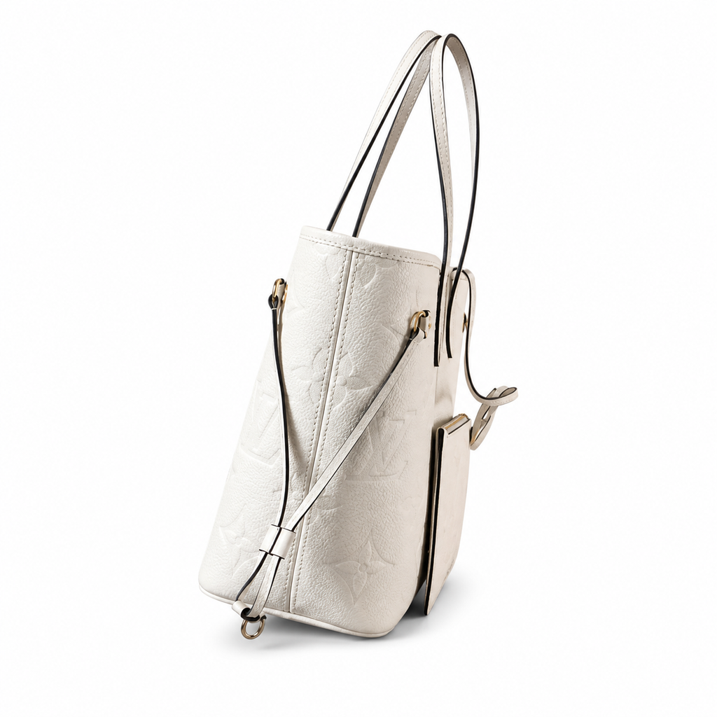 Louis Vuitton Neverfull MM – White Monogram Empreinte