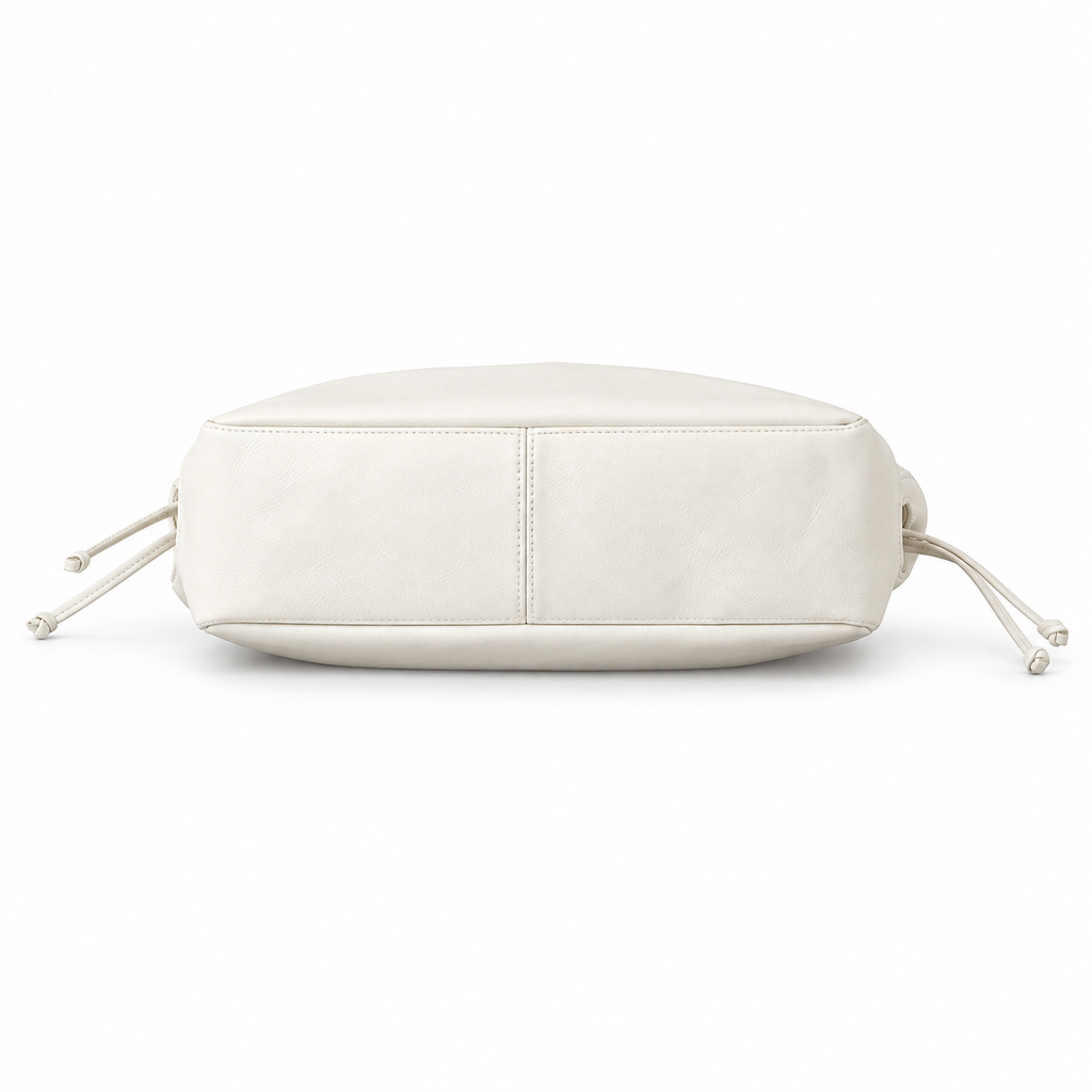 YSL Saint Laurent Jamie Tote White Leather Gold Chain