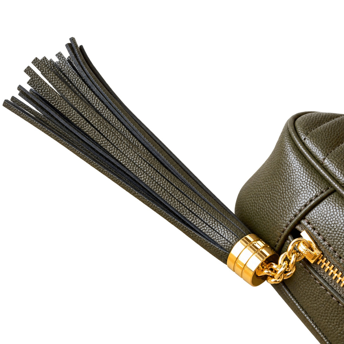 Saint Laurent YSL Lou Mini Camera Bag – Khaki Gold