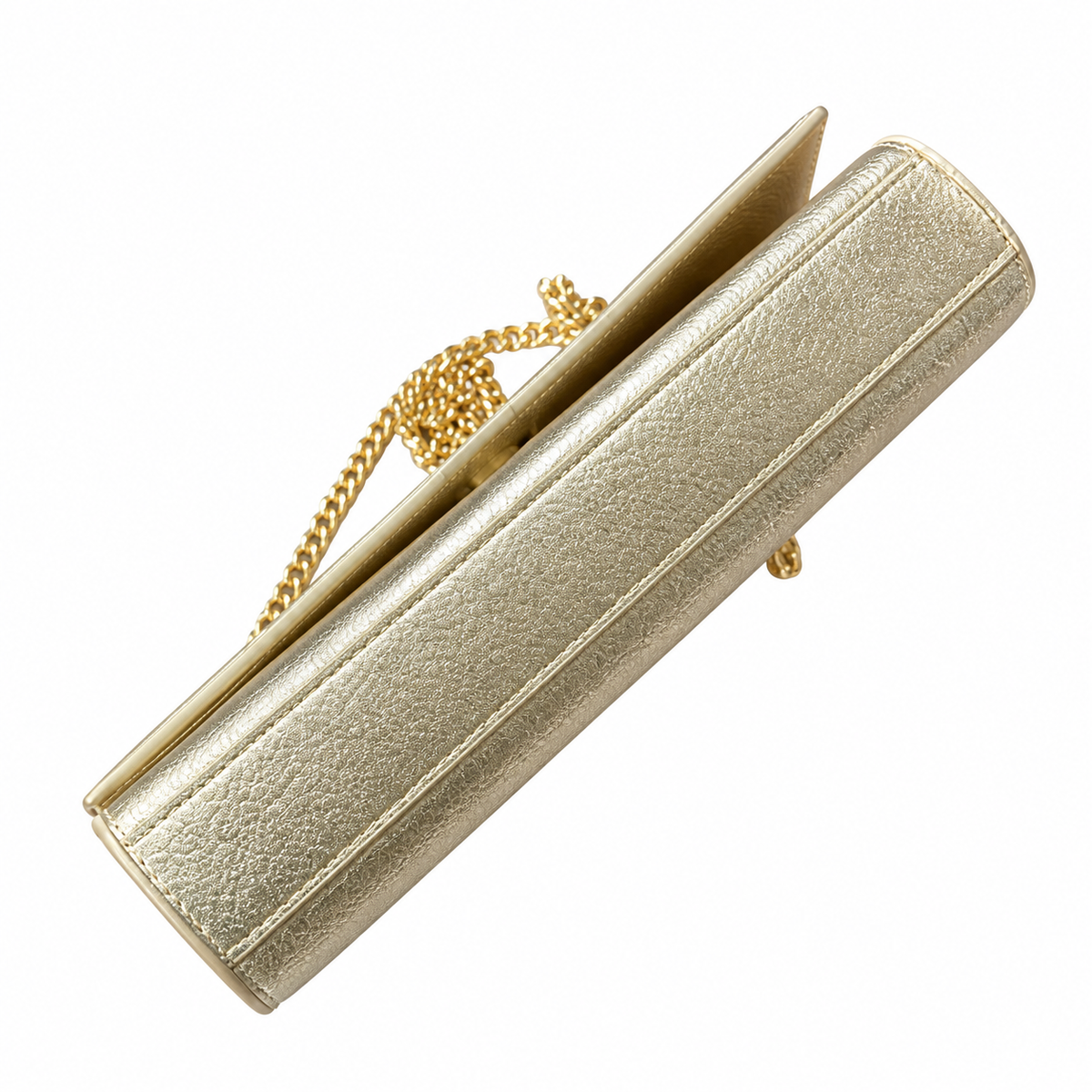 Saint Laurent YSL Kate Chain Bag – Gold Metallic