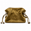 YSL Bouquet Drawstring Bag – Olive Quilted Suede