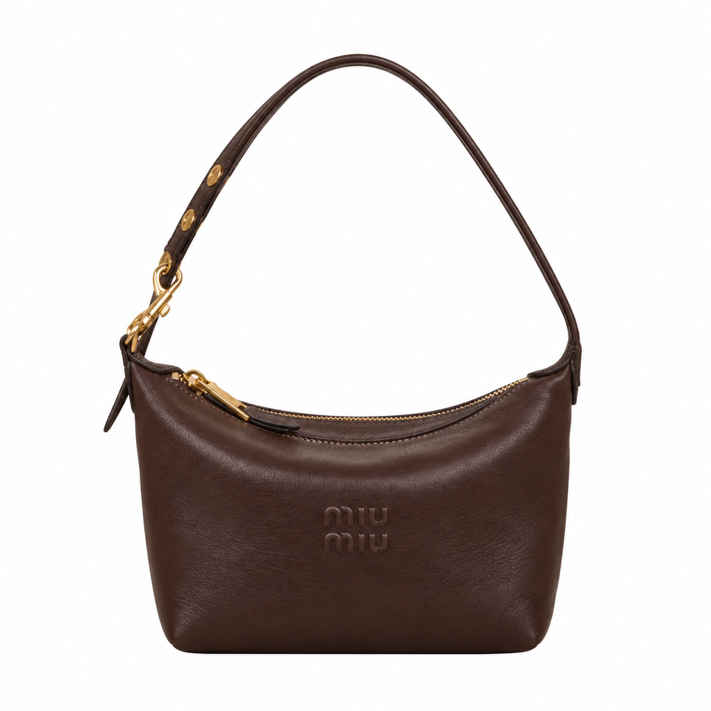 Miu Miu Leather Shoulder Bag 18.5 cm
