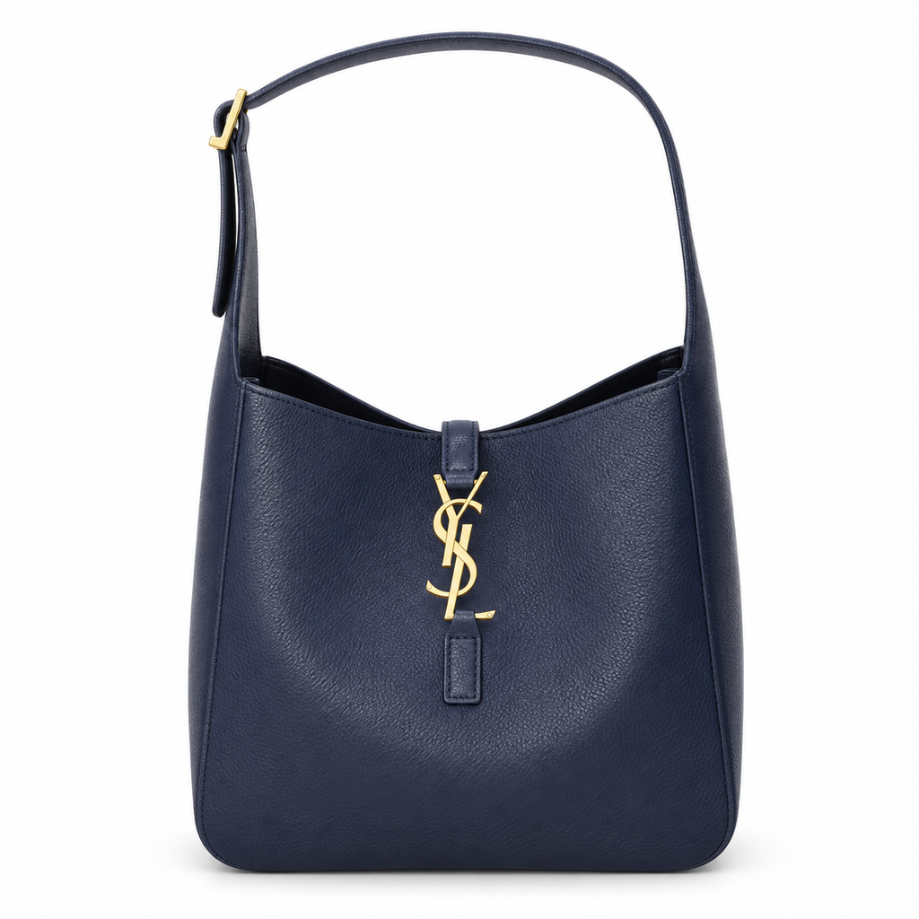 Saint Laurent YSL Le 5 à 7 Hobo – Navy Gold