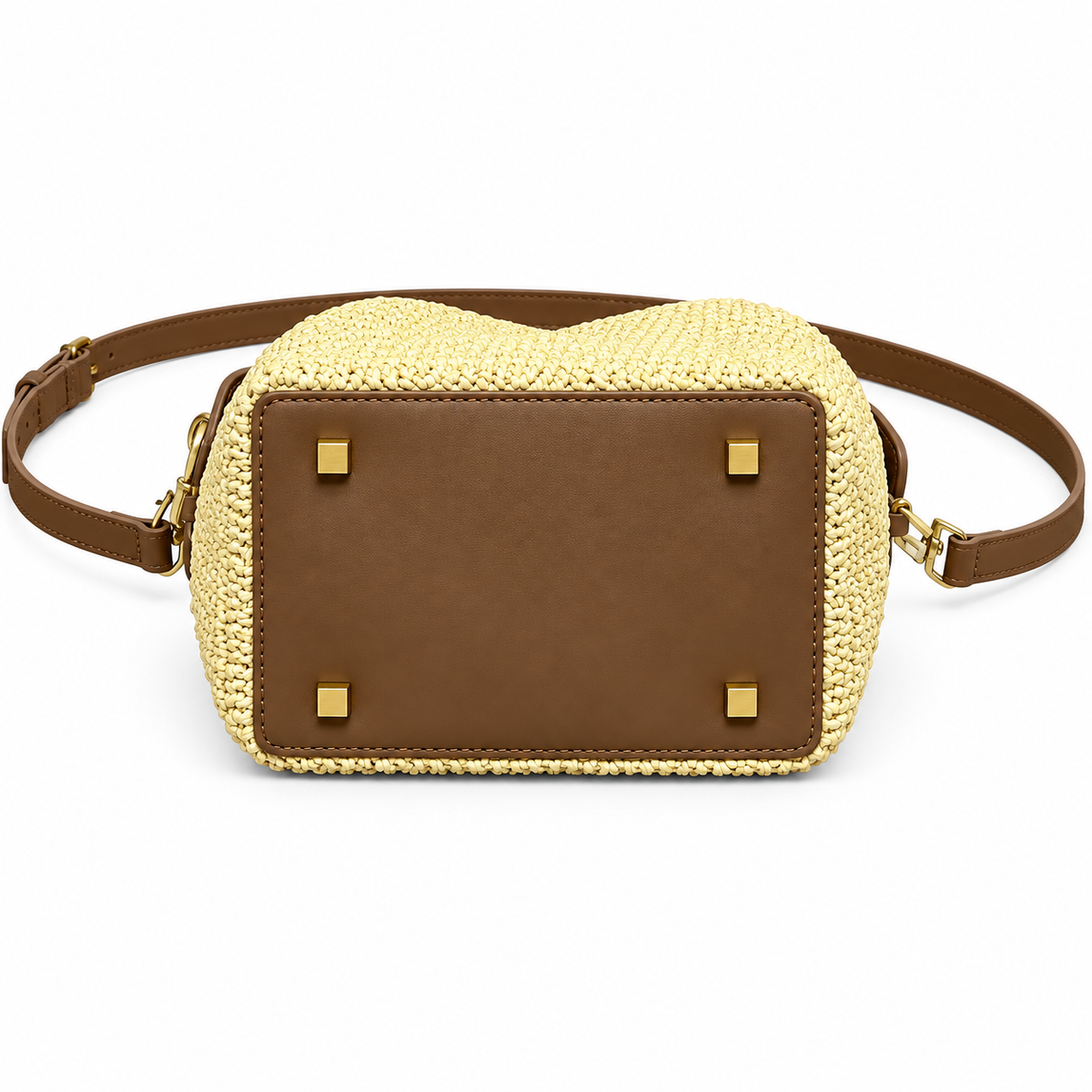 YSL Le 37 Bucket Bag – Natural Raffia & Tan Leather