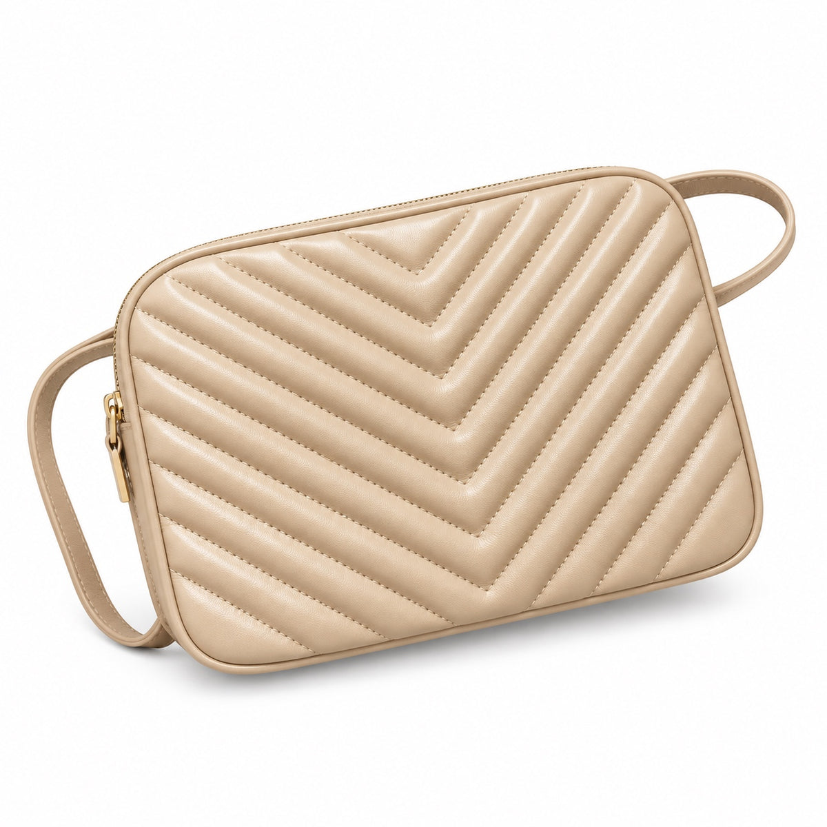 Saint Laurent YSL Lou Camera Bag – Powder Beige Gold