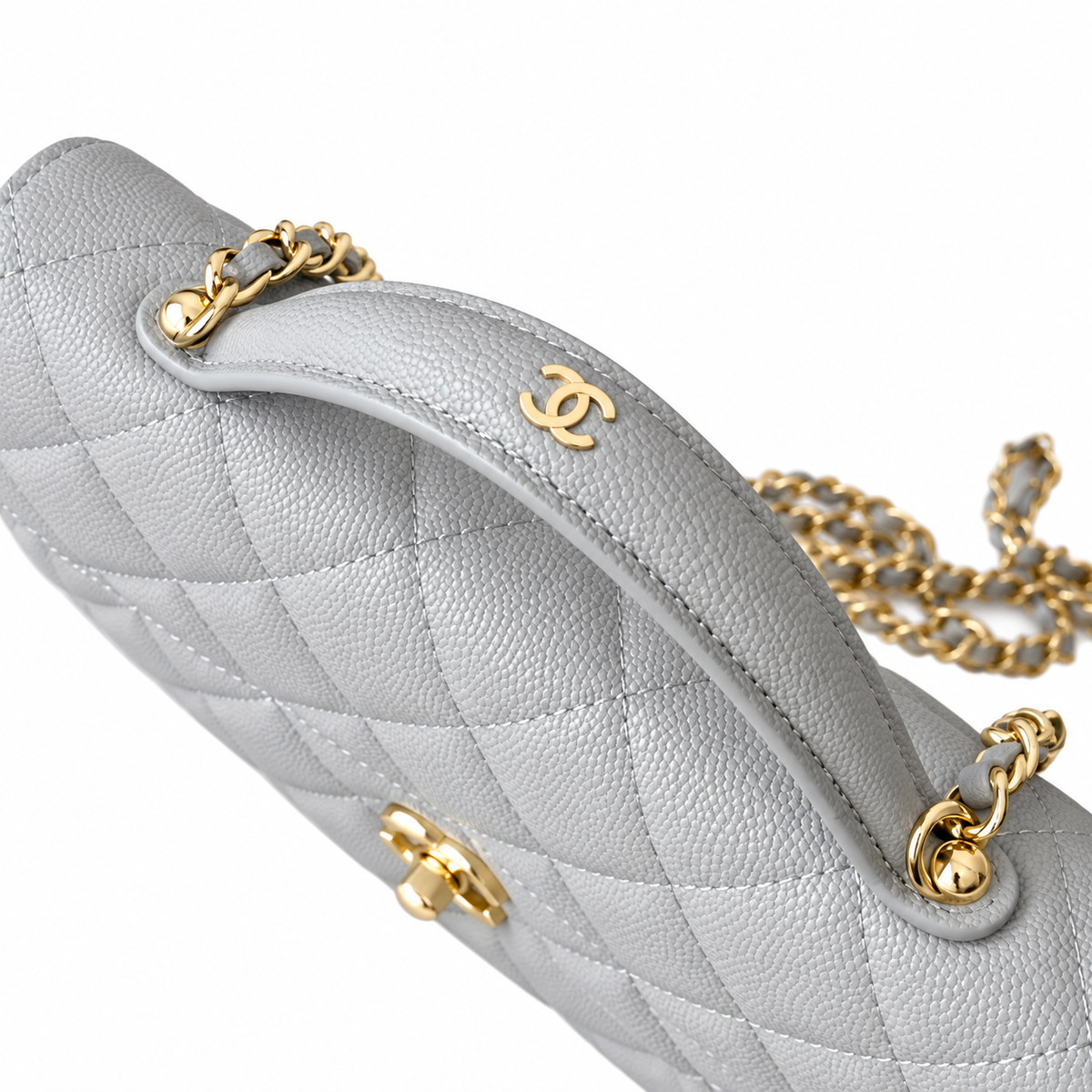 Chanel Quilted Chain Flap Bag 18.5cm
