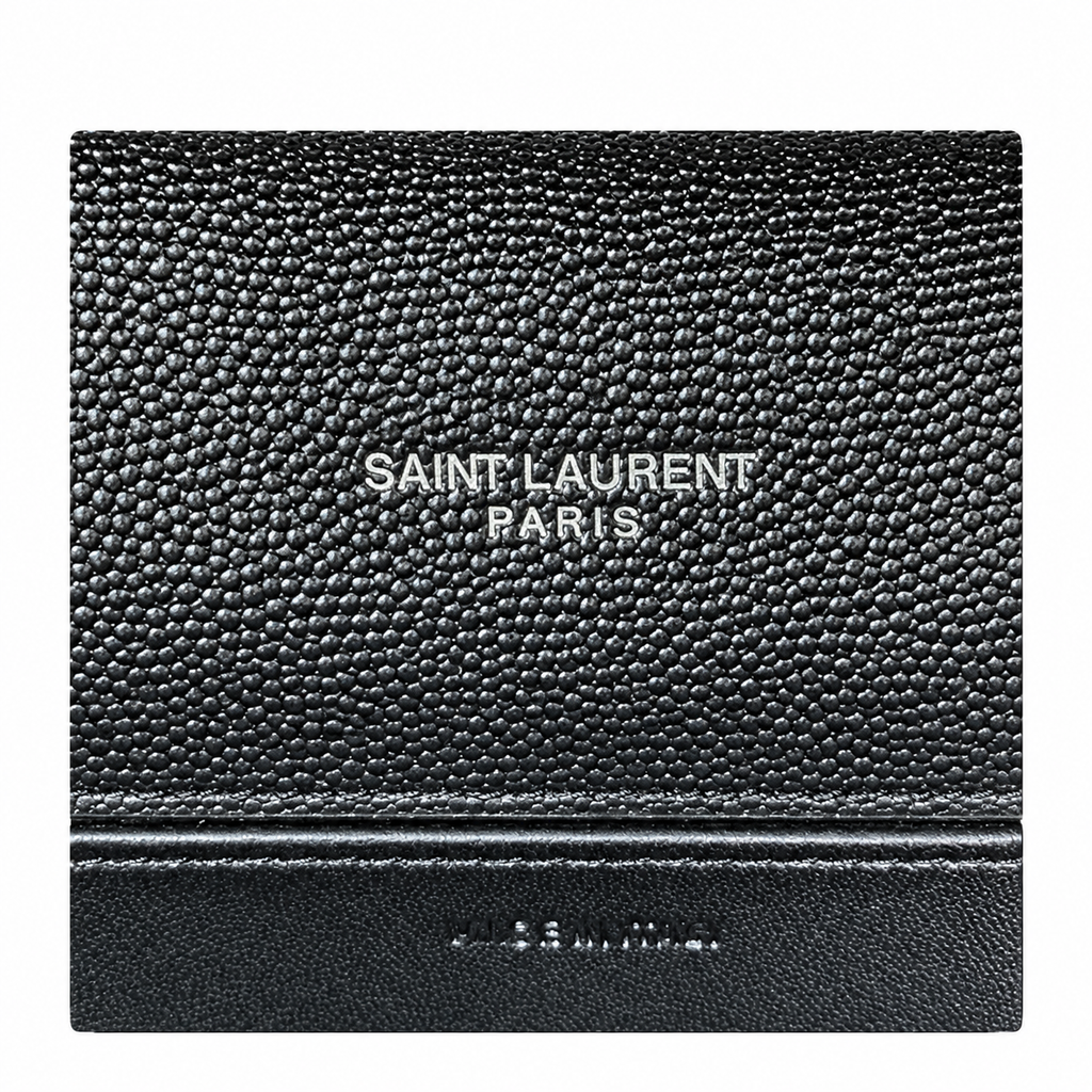 Saint Laurent Uptown Chain Wallet – Black Epsom Matte