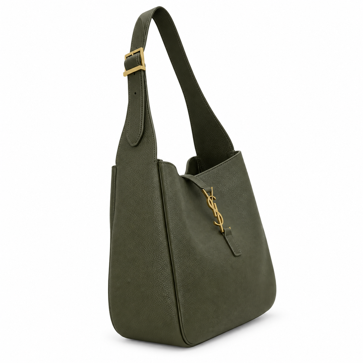 Saint Laurent YSL Le 5 à 7 Hobo – Khaki Gold