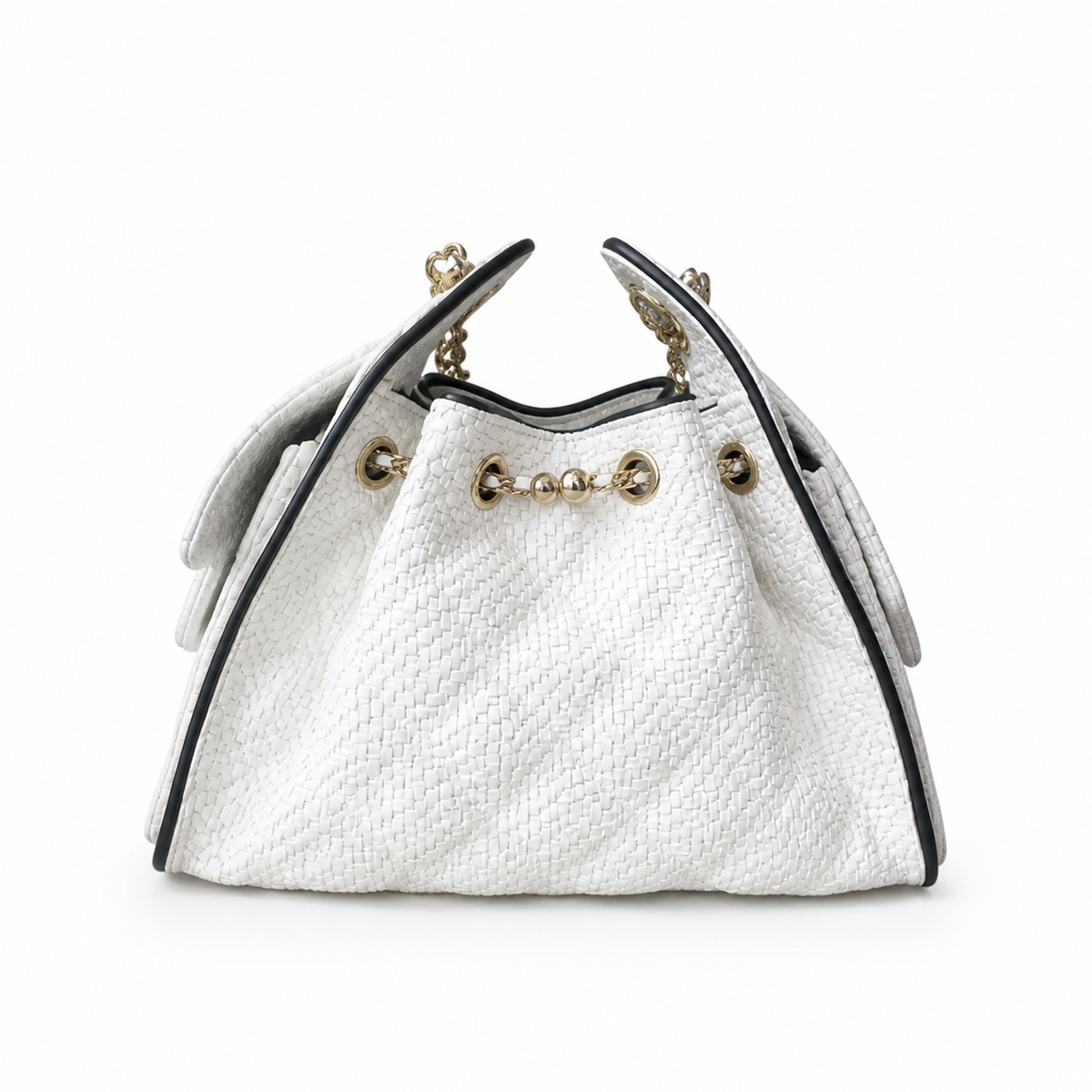 Chanel Quilted Leather Drawstring Bucket Crossbody