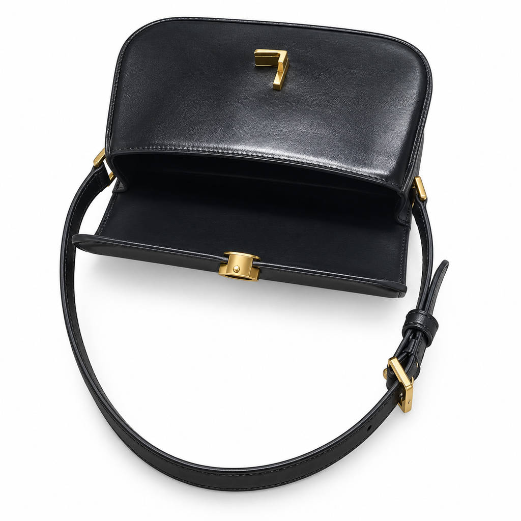 Saint Laurent Solferino Bag – Black Leather