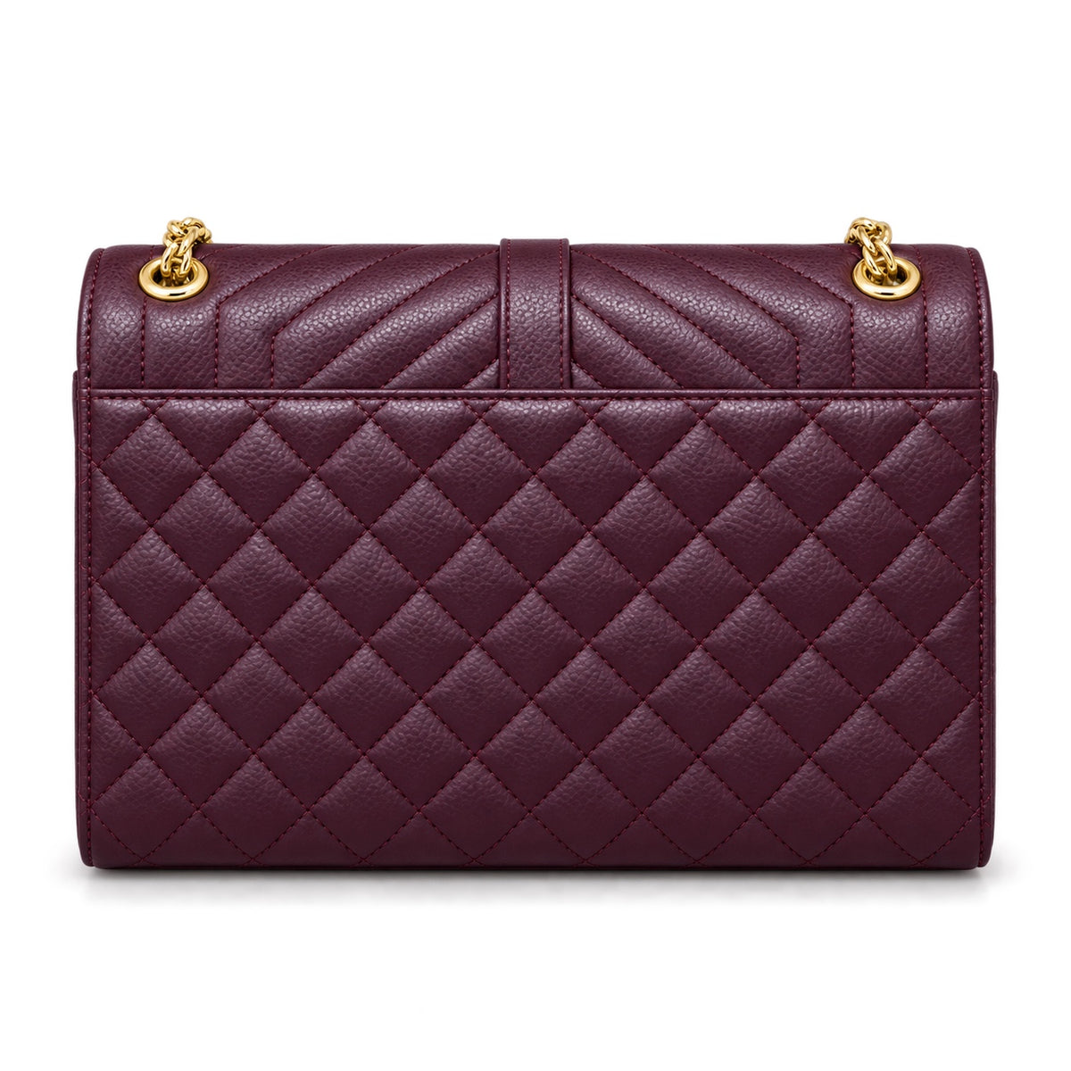 Saint Laurent YSL Envelope Medium – Plum Gold Chain