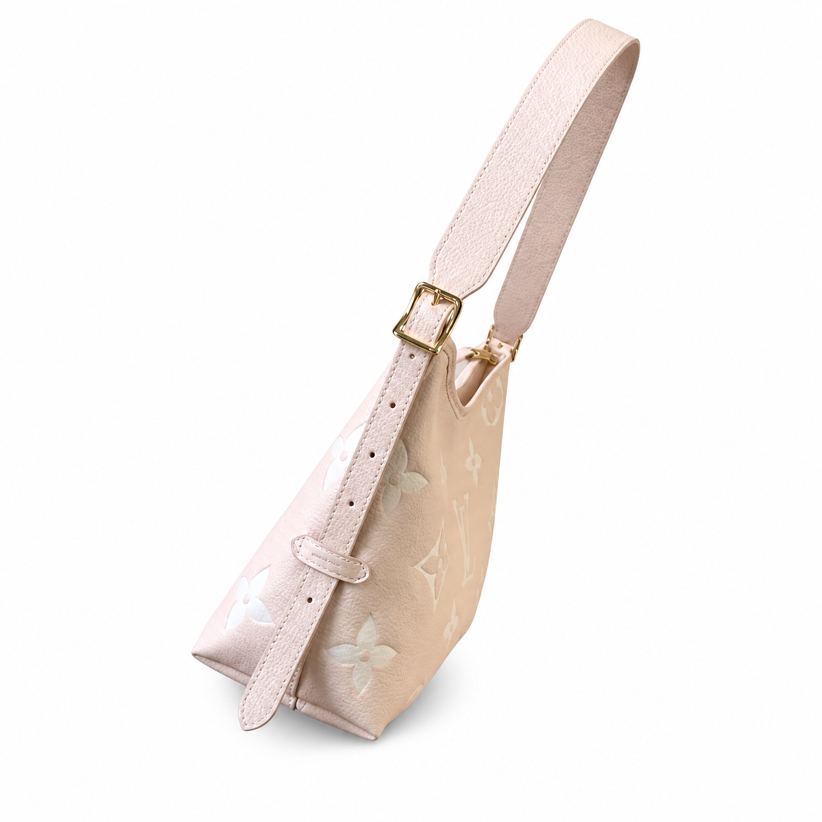 Louis Vuitton CarryAll PM Pink Empreinte Leather Shoulder Bag