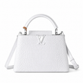 Louis Vuitton Capucines BB – White Crocodile Leather