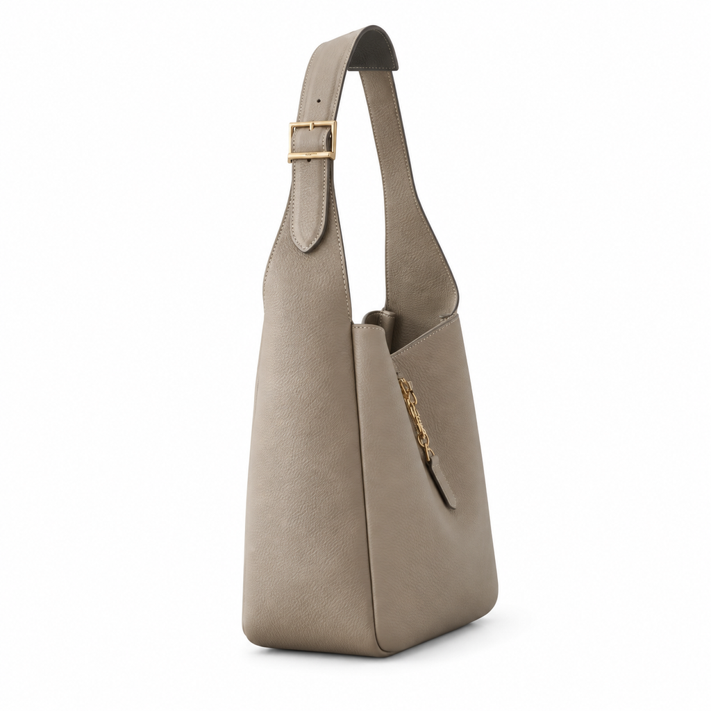 Saint Laurent YSL Le 5 à 7 Hobo – Taupe Gold