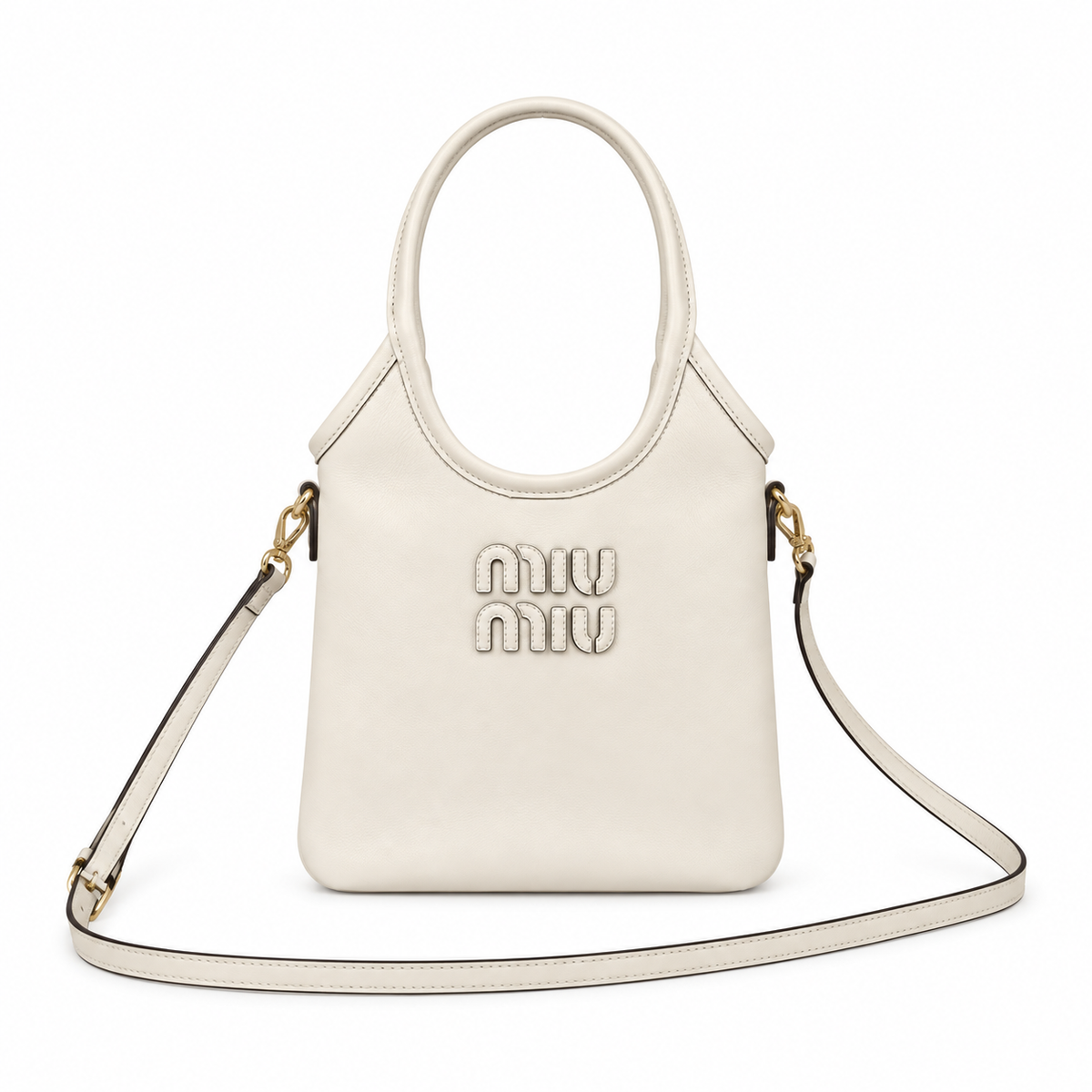 Miu Miu Matelassé Leather Sculpted Crossbody Bag
