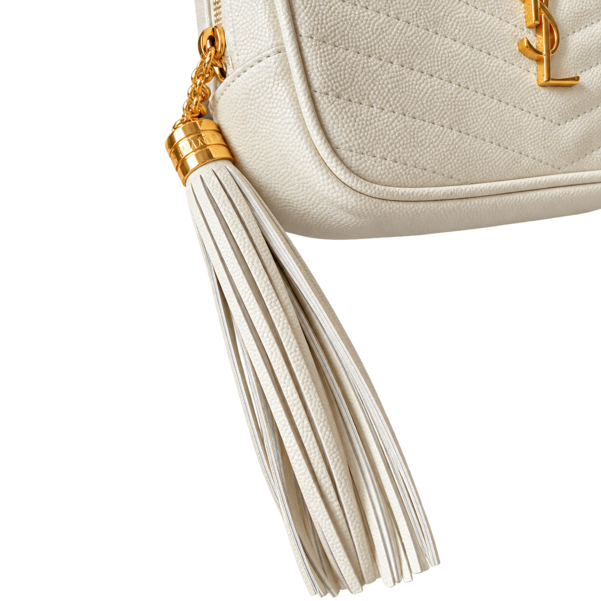 Saint Laurent YSL Lou Camera Bag – Cream Gold
