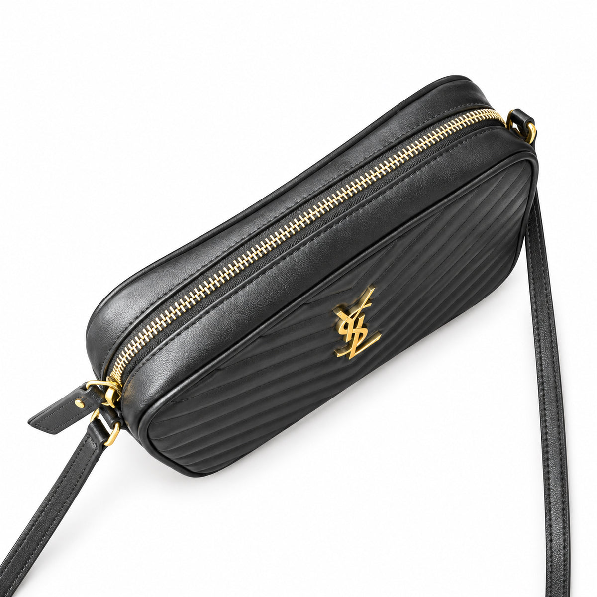 Saint Laurent YSL Lou Camera Bag – Black Gold