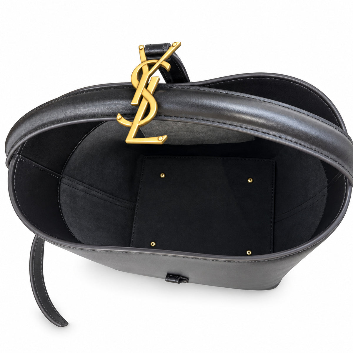 YSL Le 37 Bucket Bag – Dark Brown Smooth Leather