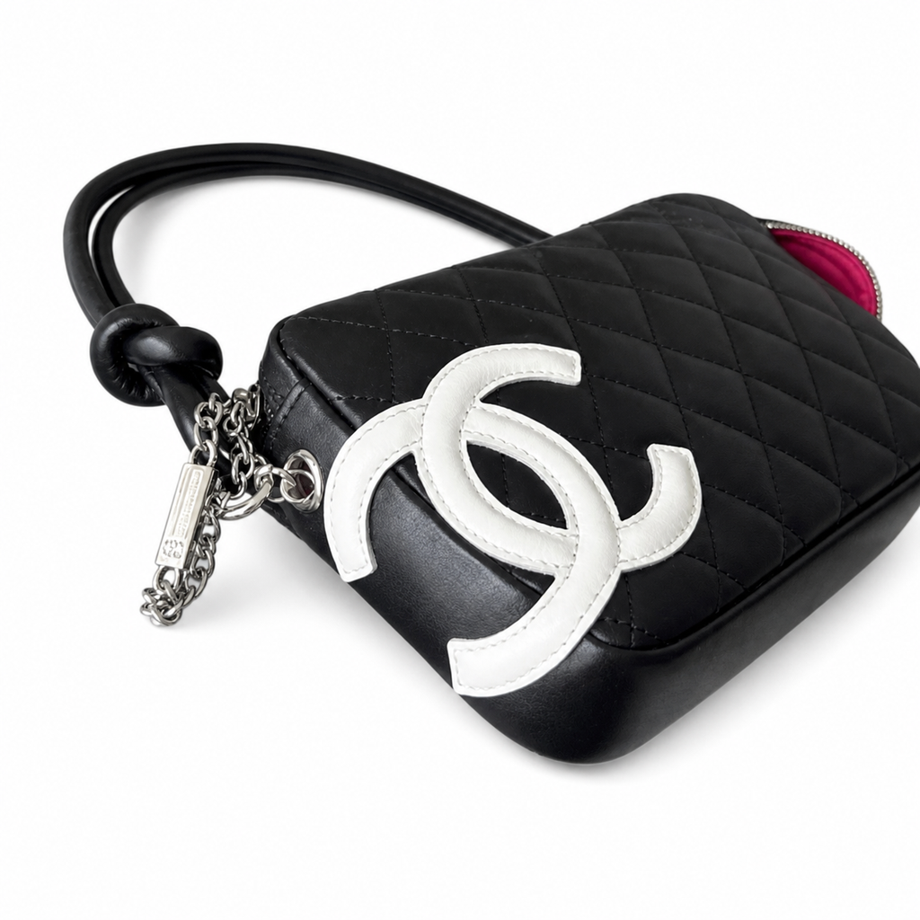 Chanel Quilted CC Mini Top Handle Evening Bag | Detachable Chain — 20cm