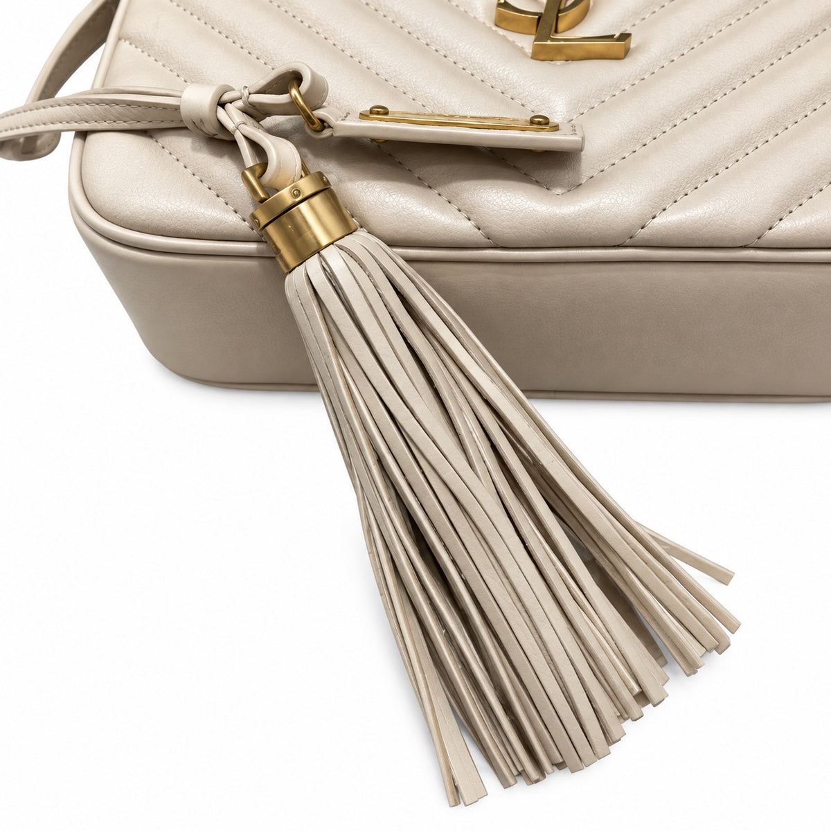 Saint Laurent YSL Lou Camera Bag – Powder Beige Gold