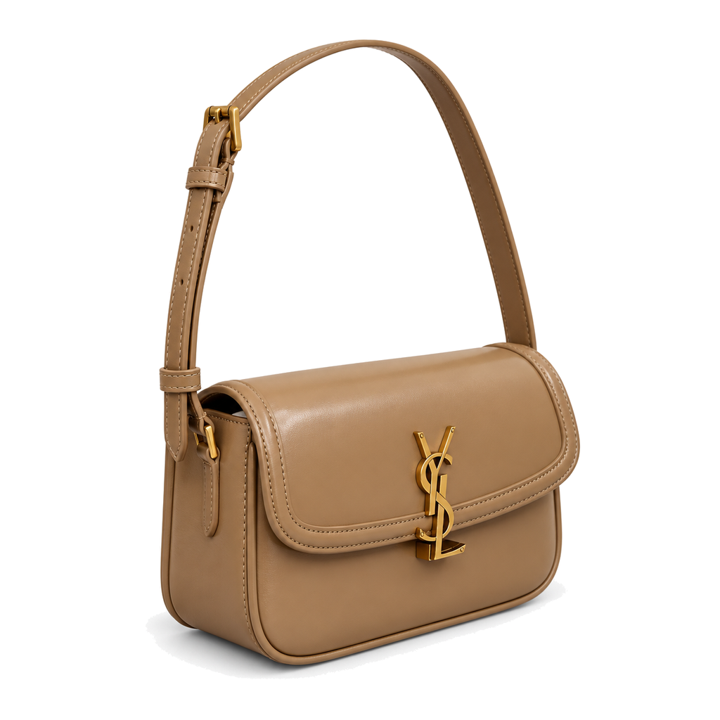 YSL Solferino Shoulder Bag – Beige Leather