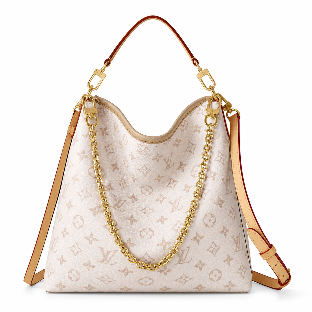 Louis Vuitton Slide White Monogram Canvas Zip Shoulder Bag