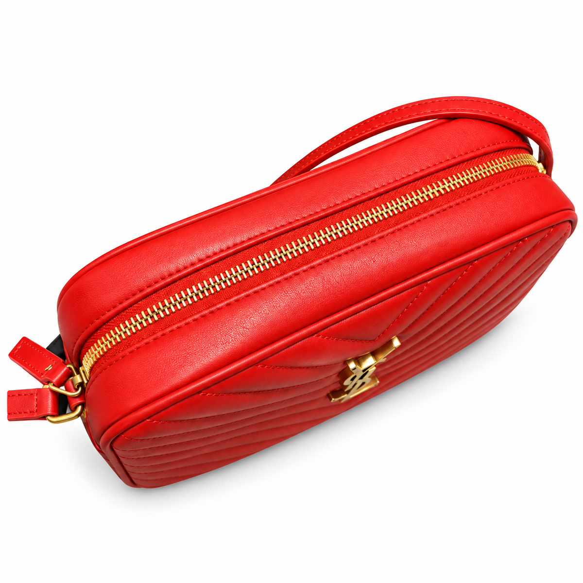 Saint Laurent YSL Lou Camera Bag – Red Gold