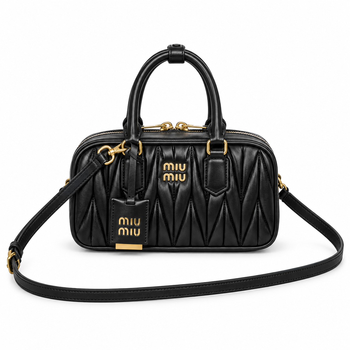 Miu Miu Matelassé Leather Slim Crossbody Bag