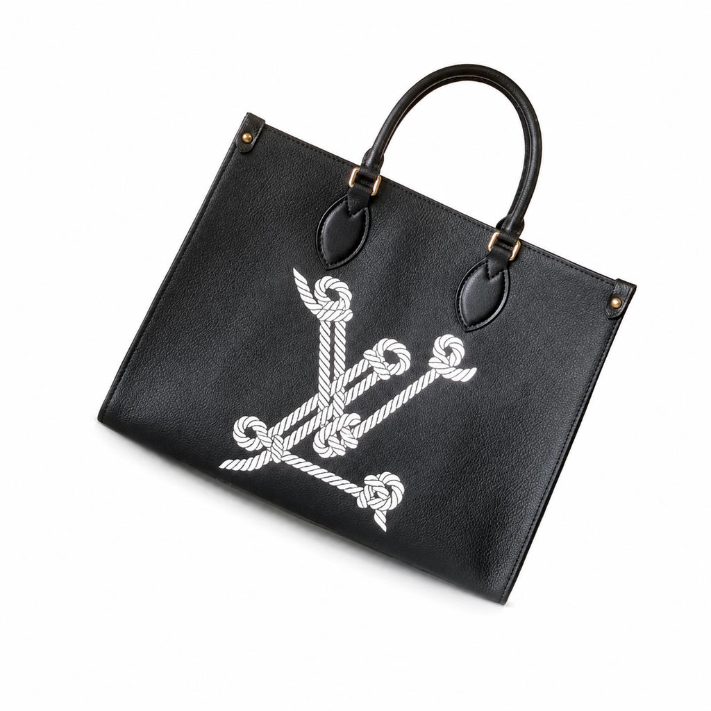 Louis Vuitton Black Logo Tote