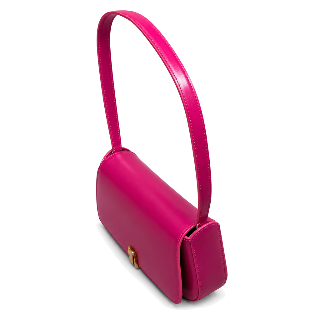 Saint Laurent Voltaire Shoulder Bag in Fuchsia