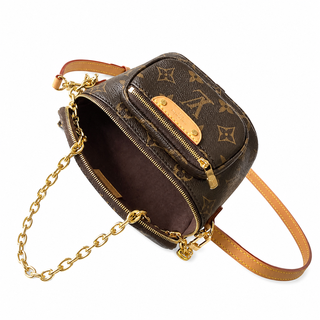 Louis Vuitton Mini Bumbag – Monogram Canvas Gold Chain