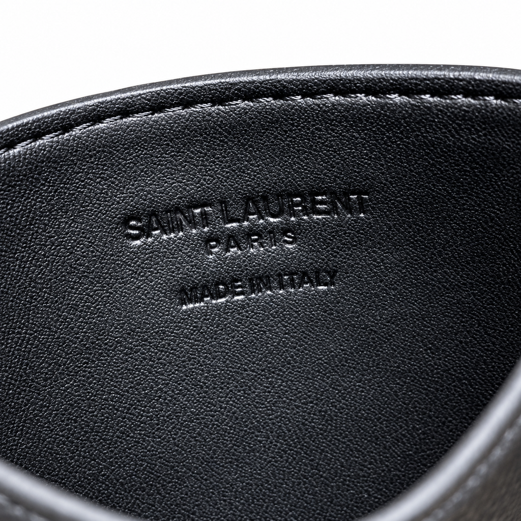 Saint Laurent Uptown Chain Wallet – Black Epsom Matte