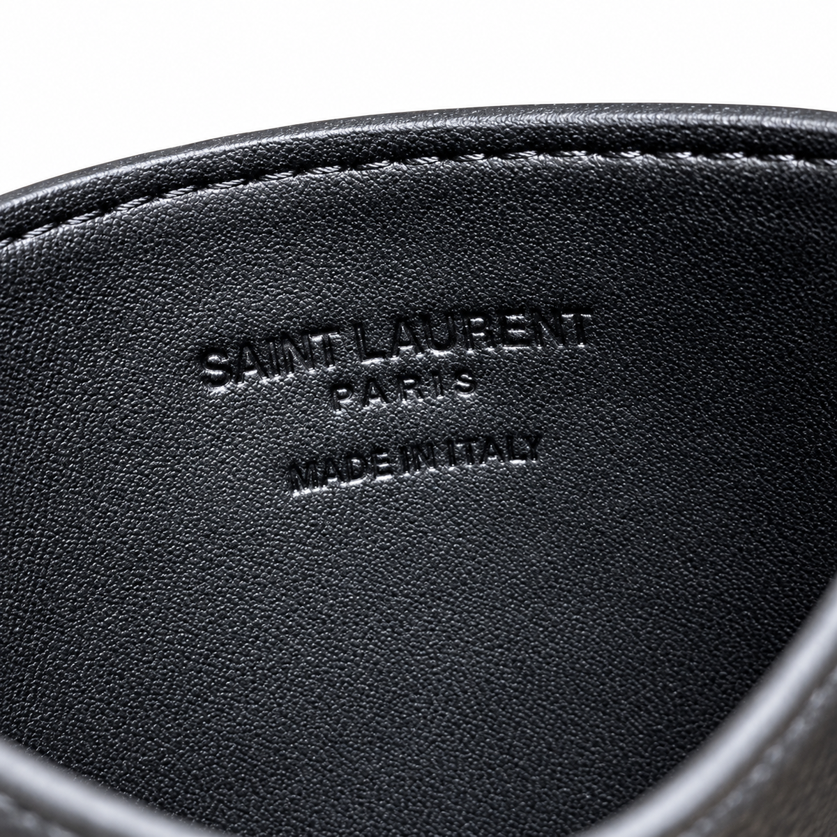Saint Laurent Uptown Chain Wallet – Black Epsom Matte