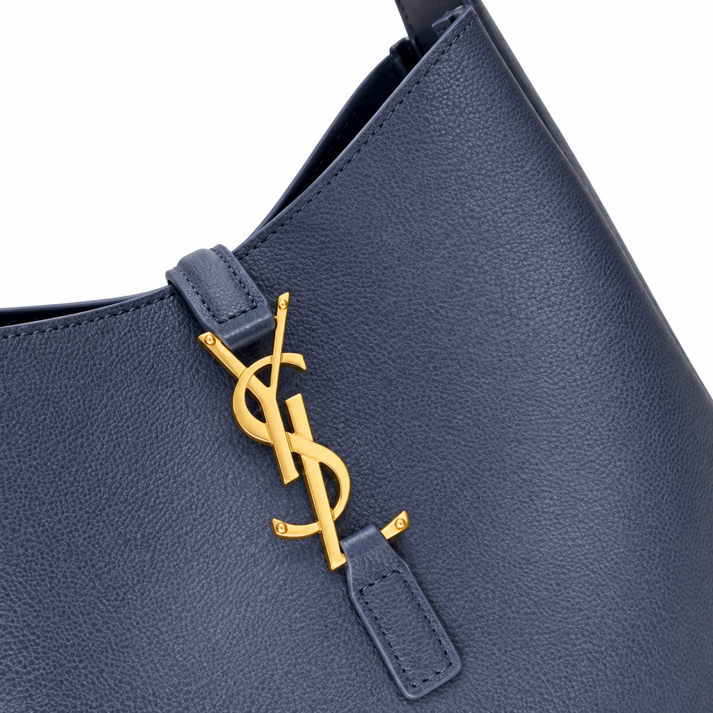 Saint Laurent YSL Le 5 à 7 Hobo – Navy Gold
