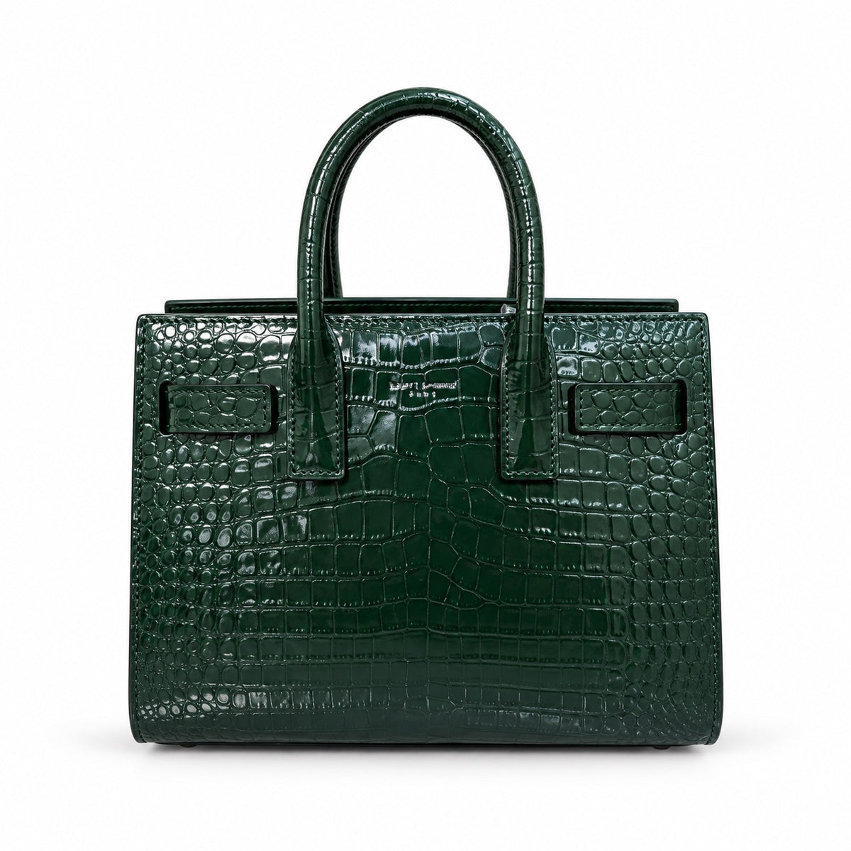 YSL Sac de Jour Small Bag – Forest Green Croc-Embossed