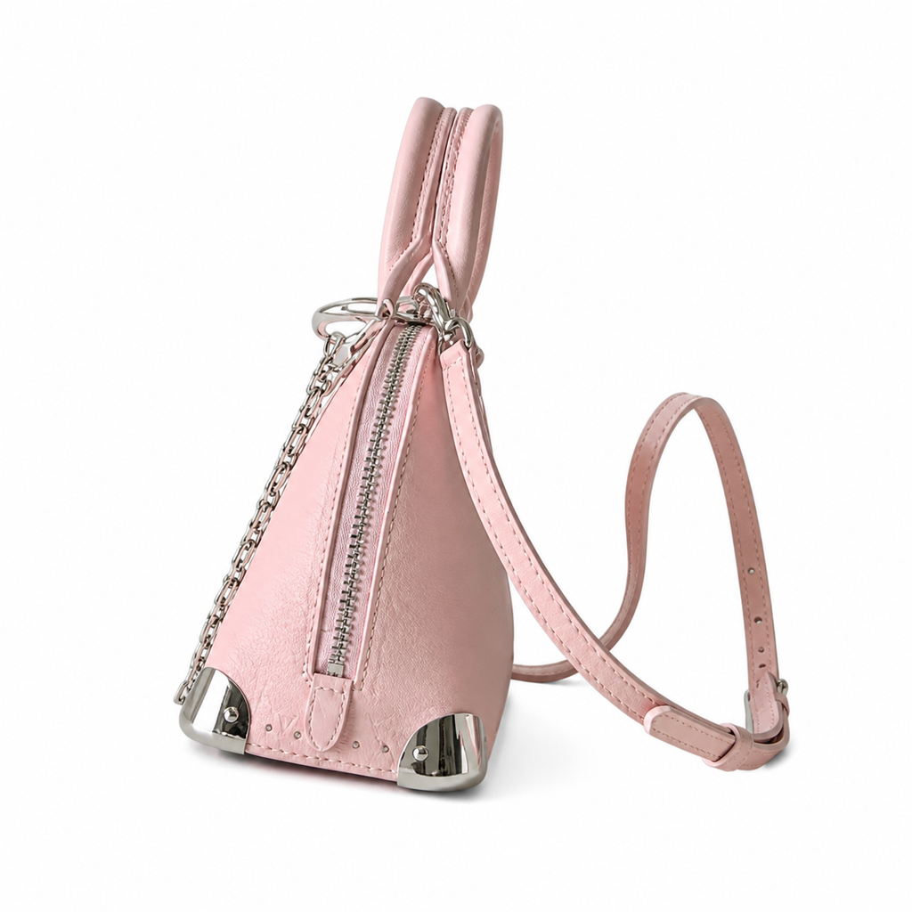 Louis Vuitton Alma BB – Pink Empreinte Silver Chain
