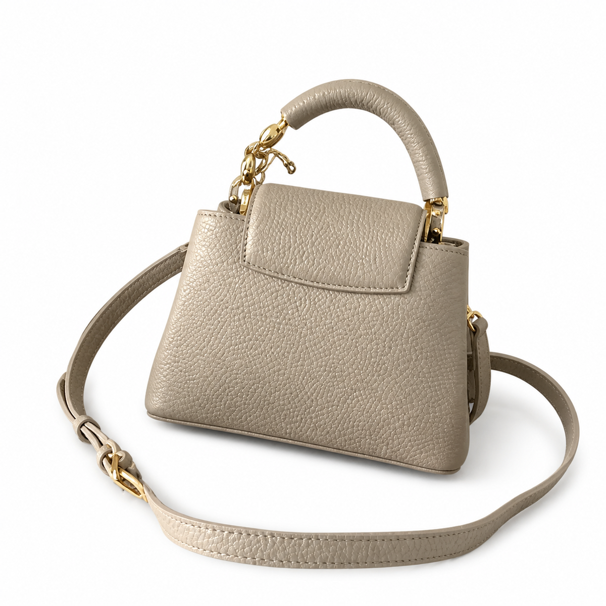 Louis Vuitton Capucines BB – Stone Grey Taurillon Flap